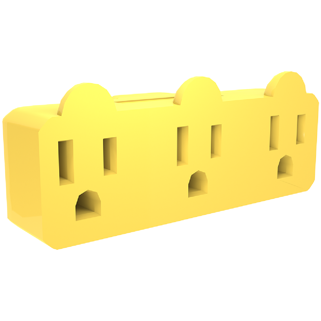 Stanley 3 Green Triangle Heavy-Duty Triple Tap 3-Grounded Outlet Indoor  Wall Adapter, 1 - Kroger