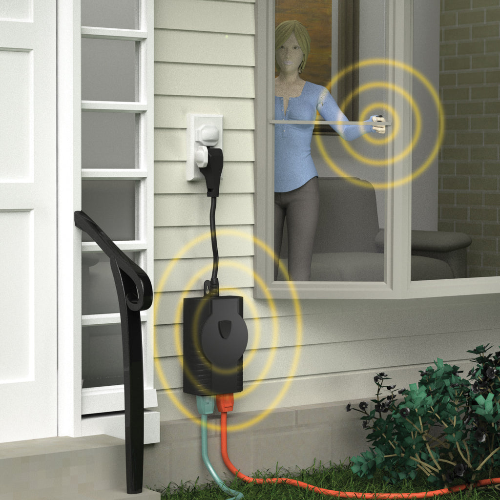 Stanley 31170 3-Outlet Outdoor Receptacle with Wireless Remote