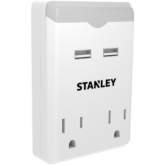 2 OUTLET USB NIGHT LIGHT - Stanley Electrical Accessories