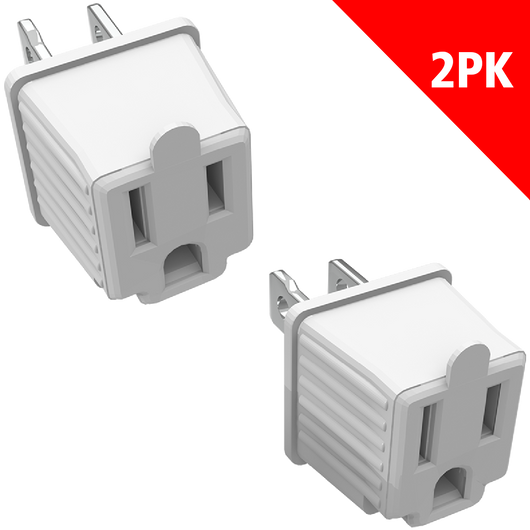 3 - TO - 2 ADAPTERS - 2 PACK - Stanley Electrical Accessories